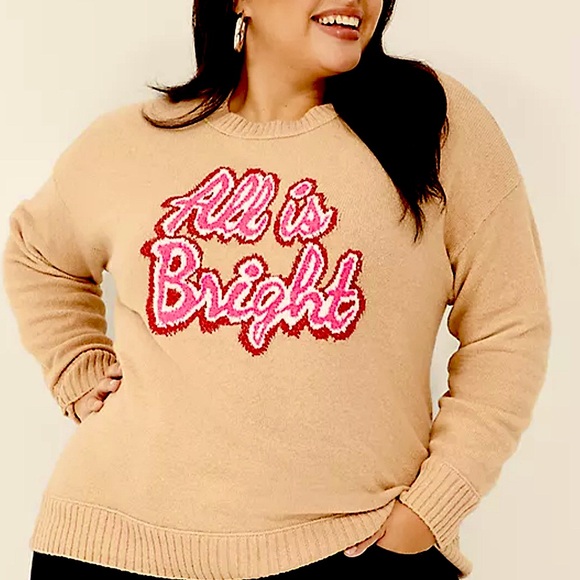 NWT Lane Bryant $69.95 Size 18/20 2X Christmas Holiday Sweater Plus Curvy - Picture 1 of 11